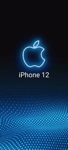 blue apple iphone wallpaper